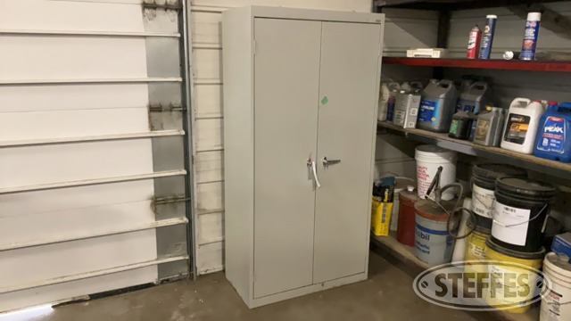 Sandusky storage cabinet & contents